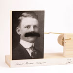 Wiggly Mustache Portrait by Gary Schott