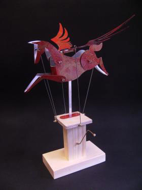 Red and Gold Pegasus by Keith Newstead