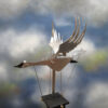 flying metal swan