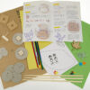 card pieces, components and instructions for cardboard automata kit