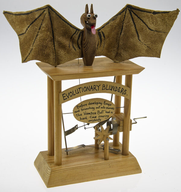 Bat automata with wings open